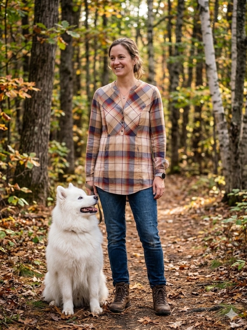 Royal Robbins Plaid Long-Sleeve Top - tunic small